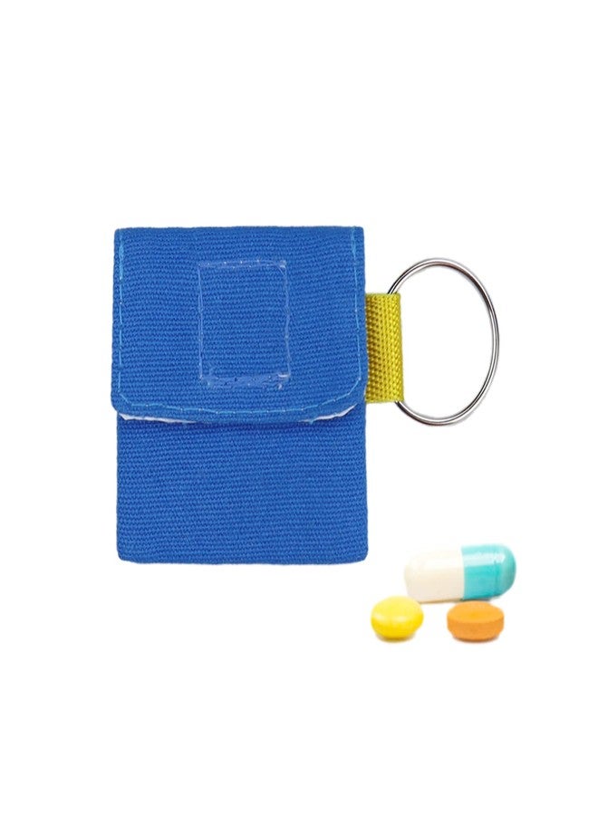 welsoon 3 Pack Keychain Pill Holder Mini Waterproof Pill Container Organizer Travel Portable Small Pill Pouch Bag for Outdoor Camping Traveling - Image 1